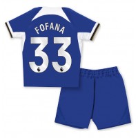 Maglie da calcio Chelsea Wesley Fofana #33 Prima Maglia Bambino 2023-24 Manica Corta (+ Pantaloni corti)